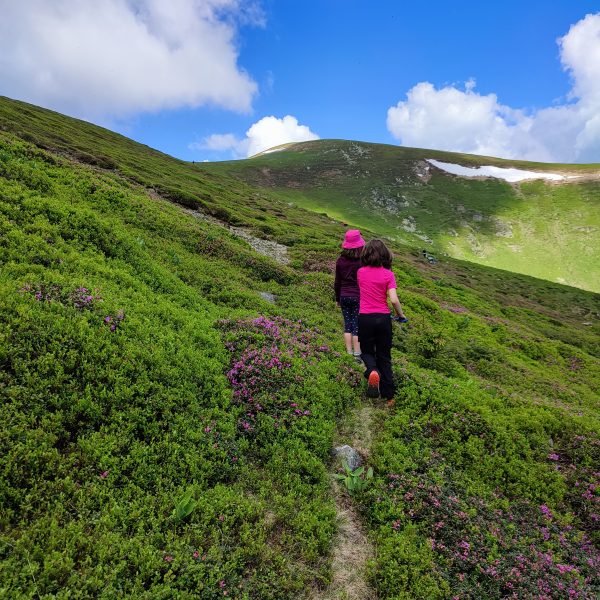 Fugim de ploaie în munții Căpățânii